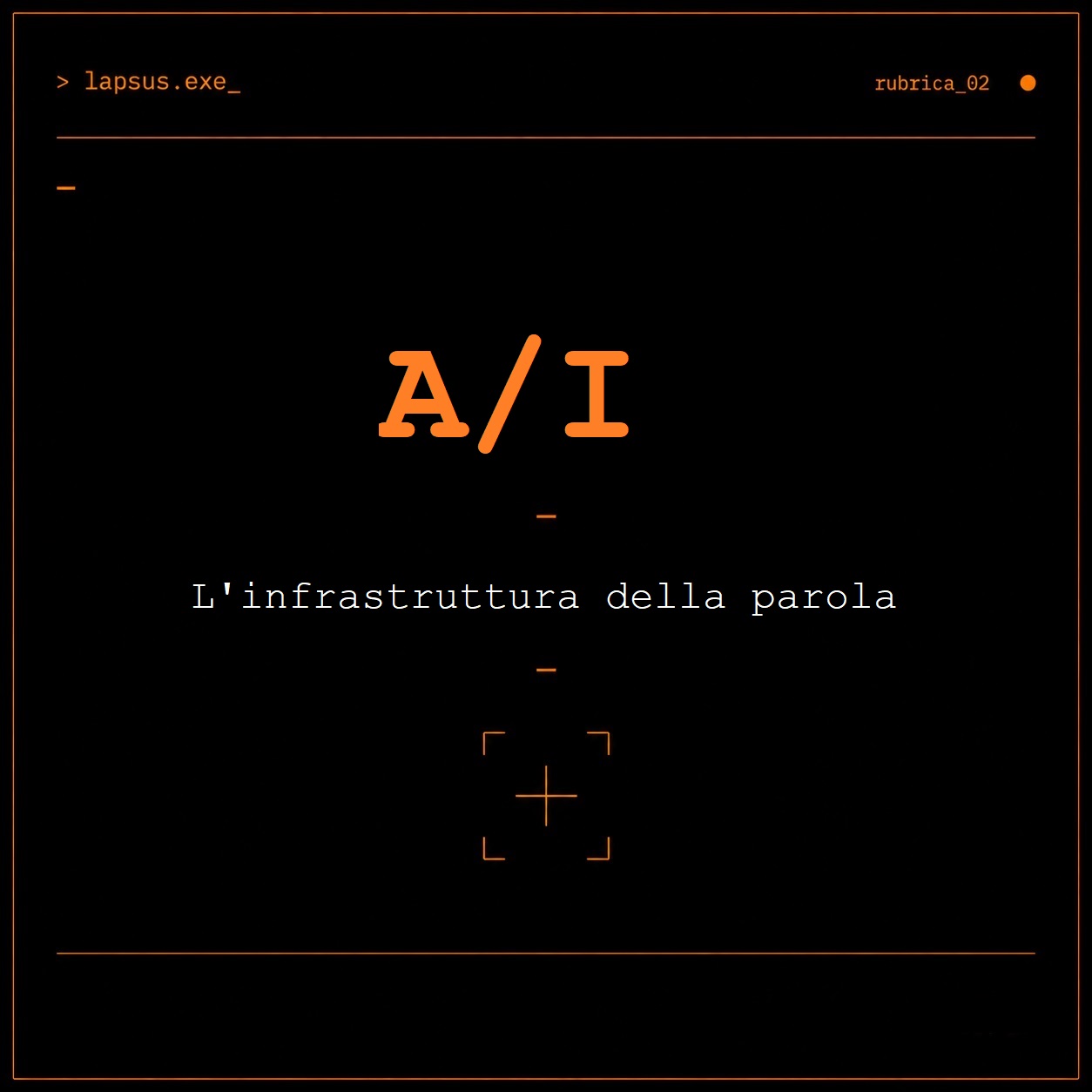 Democrazia — schermata in stile terminale, rubrica Analitica